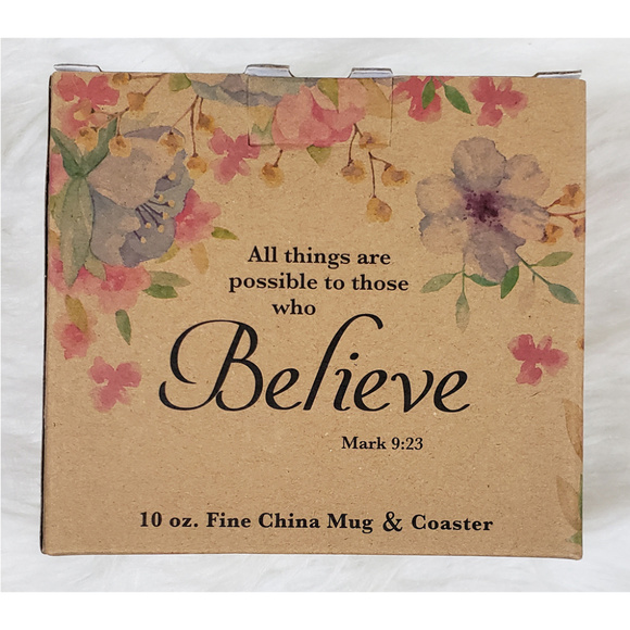 Home Essentials Believe Mark 9: 23 Mug Gift Set - Picture 6 of 6